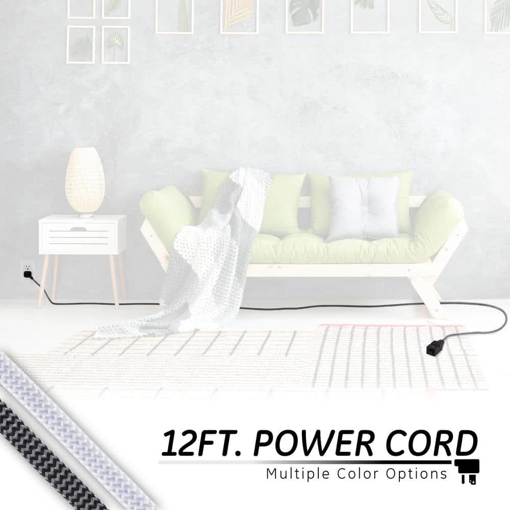 3-Outlet 12 ft. Tangle Free Extension Cord, Gray/Black by GE 4 3-Outlet 12 ft. Tangle Free Extension Cord, Gray/Black by GE - Image 4