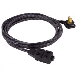 3-Outlet 12 ft. Tangle Free Extension Cord, Gray/Black by GE