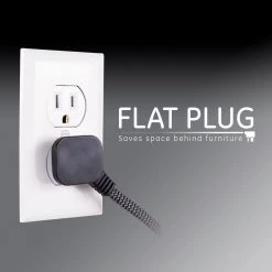 3-Outlet 12 ft. Tangle Free Extension Cord, Gray/Black by GE 13 3-Outlet 12 ft. Tangle Free Extension Cord, Gray/Black by GE -Home Electronics Shop 3 outlet black and gray 12 ft cord ge power strips 42386 t1 76 1000