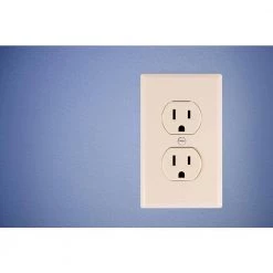 15-Amp Heavy Duty Grounding Duplex Receptacle 2-Outlet, Light Almond by GE -Home Electronics Shop almond ge electrical outlets receptacles 42478 44 1000