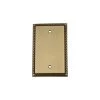Brass No Gang Blank Plate Wall Plate (1-Pack) by Nostalgic Warehouse