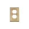 Brass 1-Gang Duplex Outlet Wall Plate (1-Pack) by Nostalgic Warehouse