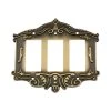 Brass 3-Gang Decorator/Rocker Wall Plate (1-Pack) by Nostalgic Warehouse