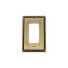 Brass 1-Gang Decorator/Rocker Wall Plate (1-Pack) by Nostalgic Warehouse