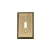 Brass 1-Gang Toggle Wall Plate (1-Pack) by Nostalgic Warehouse