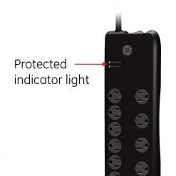 10-Outlet 2 USB Port Premium Surge Protector 11 10-Outlet 2 USB Port Premium Surge Protector -Home Electronics Shop black 10 outlet 6 ft ge surge protectors 14096 44 1000
