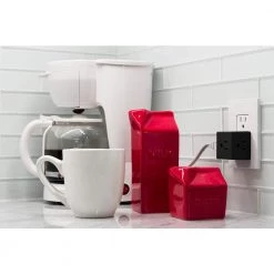 3-Outlet Grounded Tap Adapter, Black (10-Pack) by GE 11 3-Outlet Grounded Tap Adapter, Black (10-Pack) by GE -Home Electronics Shop black 10 pack ge electrical plugs connectors 47041 fa 1000