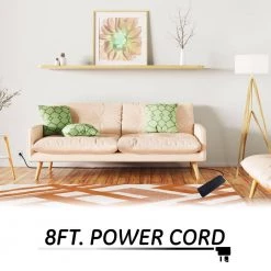 8-Outlet 2,160-Joules Surge Protector with 8 ft. Cord, Black -Home Electronics Shop black 8 outlets 8 ft cord ge surge protectors 37055 76 1000