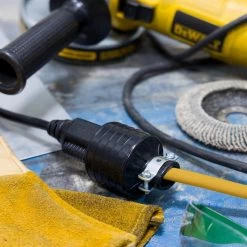 Heavy Duty Grounding Plug by GE 12 Heavy Duty Grounding Plug by GE -Home Electronics Shop black ge electrical plugs connectors 52146 fa 1000