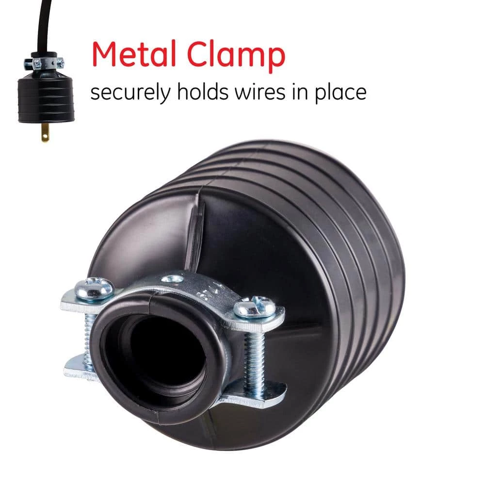 15-Amp 125-Volt Heavy Duty Polarized Plug with Metal Cord Clamp by GE 4 15-Amp 125-Volt Heavy Duty Polarized Plug with Metal Cord Clamp by GE - Image 4