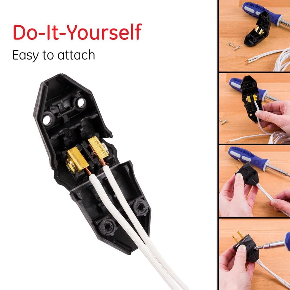 Household Polarized Plug, Black by GE 3 Household Polarized Plug, Black by GE - Image 3