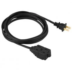 6 ft. 16/3 3-Outlet Polarized Extension Cord, Black by GE