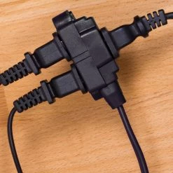 6 ft. 16/3 3-Outlet Polarized Extension Cord, Black by GE -Home Electronics Shop black ge general purpose cords 45148 fa 1000