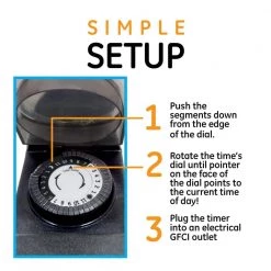 24-Hour Outdoor Plug-In Mechanical Timer by GE -Home Electronics Shop black ge outdoor lighting accessories 15138 fa 1000