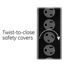 7 Outlet, 2 USB Advanced Surge Protector -Home Electronics Shop black ge surge protectors 25795 fa 1000