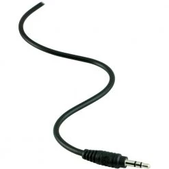 3 ft. 3.5mm Dual Shielded Audio Auxiliary Cable in Black by GE -Home Electronics Shop black ge tablets accessories 33544 4f 1000