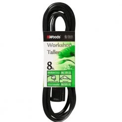 8 ft. 16/3 SJTW Outdoor Medium-Duty Extension Cord by Woods