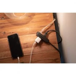 8 ft. 16/3 SPT-2 Indoor Multi-Outlet (3) Extension Cord with Cube Tap by Woods -Home Electronics Shop black woods general purpose cords 2611 4f 1000