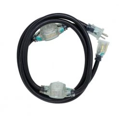 9 ft. 14/3 STW Tri-Source (Multi-Outlet) Outdoor Medium-Duty Power Block Extension Cord by Woods