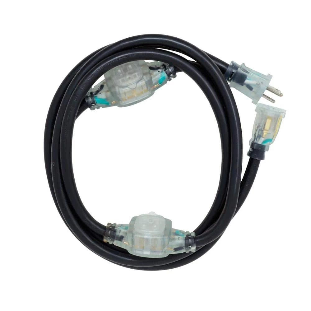 9 ft. 14/3 STW Tri-Source (Multi-Outlet) Outdoor Medium-Duty Power Block Extension Cord by Woods 1 9 ft. 14/3 STW Tri-Source (Multi-Outlet) Outdoor Medium-Duty Power Block Extension Cord by Woods