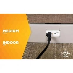 25 ft. 16/3 Indoor Medium-Duty Extension Cord by Woods -Home Electronics Shop black woods general purpose cords 5601 fa 1000