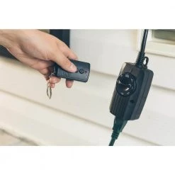 8.3-Amp 24-Hour Outdoor Plug-In Wireless Remote Timer with Photocell Light Sensor, Black by Woods -Home Electronics Shop black woods outdoor lighting accessories 2001wd 31 1000