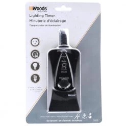15-Amp 24-Hour Outdoor Plug-In Photocell Light Sensor Single-Outlet Digital Timer, Black by Woods 18 15-Amp 24-Hour Outdoor Plug-In Photocell Light Sensor Single-Outlet Digital Timer, Black by Woods -Home Electronics Shop black woods outdoor lighting accessories 50013wd 4f 1000