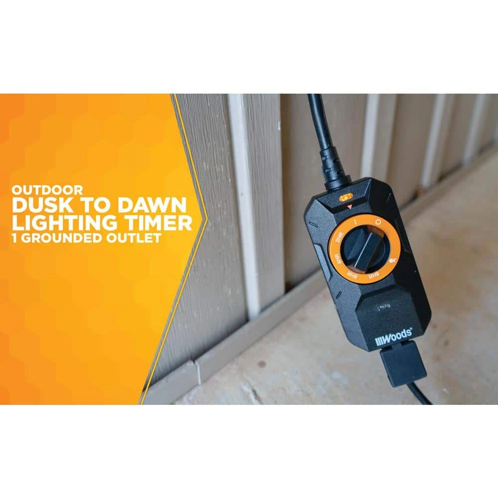 Dusk to Dawn Plug-In Outdoor Lighting Timer by Woods 3 Dusk to Dawn Plug-In Outdoor Lighting Timer by Woods - Image 3