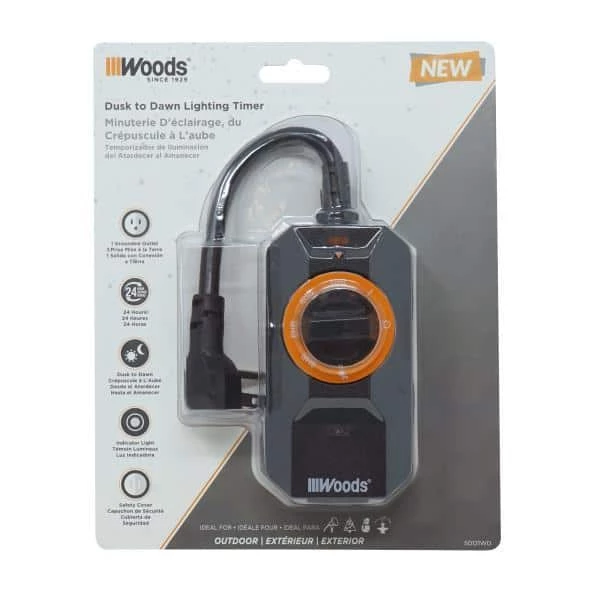 Dusk to Dawn Plug-In Outdoor Lighting Timer by Woods 8 Dusk to Dawn Plug-In Outdoor Lighting Timer by Woods - Image 8