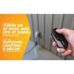 Outdoor Lighting Mechanical Timer with 3-Outlet Remote Control Countdown by Woods -Home Electronics Shop black woods outdoor lighting accessories 50126wd a0 1000