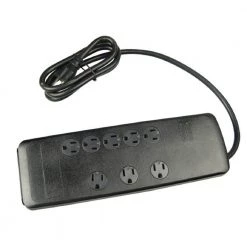6 ft. 8-Outlet 3540-Joule Surge Protector Power Strip with Safety Covers by Woods