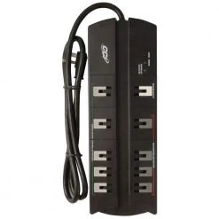Smart Strip 10-Outlet 3600-Joule Energy Saving Surge Protector with 4 ft. Power Cord by Woods