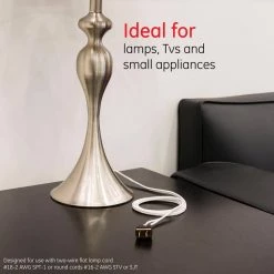 15 Amp 125-Volt Quick Wire Plug, Brown (2-Pack) by GE -Home Electronics Shop brown ge electrical plugs connectors 54266 1f 1000