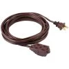 6 ft. 16/3 3-Outlet Polarized Extension Cord, Brown by GE