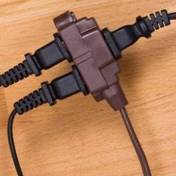 6 ft. 16/3 3-Outlet Polarized Extension Cord, Brown by GE -Home Electronics Shop brown ge general purpose cords 51932 fa 1000
