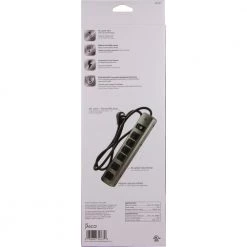6-Outlet 300-Jouels Surge Protector with 4 ft. Cord in Brushed Nickel 11 6-Outlet 300-Jouels Surge Protector with 4 ft. Cord in Brushed Nickel -Home Electronics Shop brushed nickel ge surge protectors 34767 fa 1000