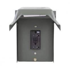 20 Amp Backyard Outlet with GFI Receptacle by GE