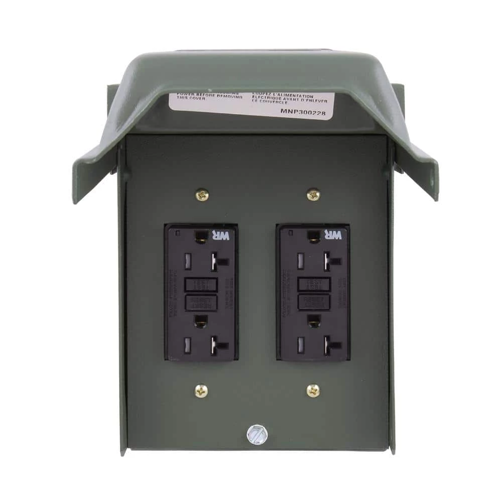 2-20 Amp Backyard Outlet with GFCI Receptacles by GE 4 2-20 Amp Backyard Outlet with GFCI Receptacles by GE - Image 4