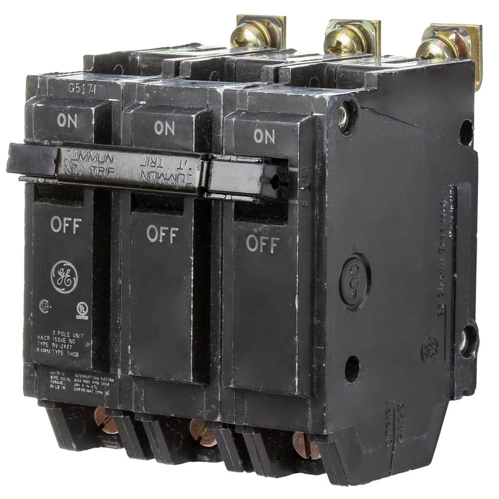 45 Amp Three Pole Bolt-On Breaker by GE 2 45 Amp Three Pole Bolt-On Breaker by GE - Image 2