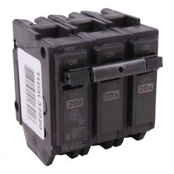 Q-Line 20 Amp 3 in. Triple-Pole Circuit Breaker by GE -Home Electronics Shop ge 3 pole breakers thql32020 1f 1000