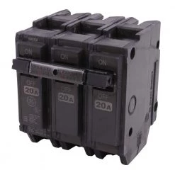 Q-Line 20 Amp 3 in. Triple-Pole Circuit Breaker by GE -Home Electronics Shop ge 3 pole breakers thql32020 4f 1000