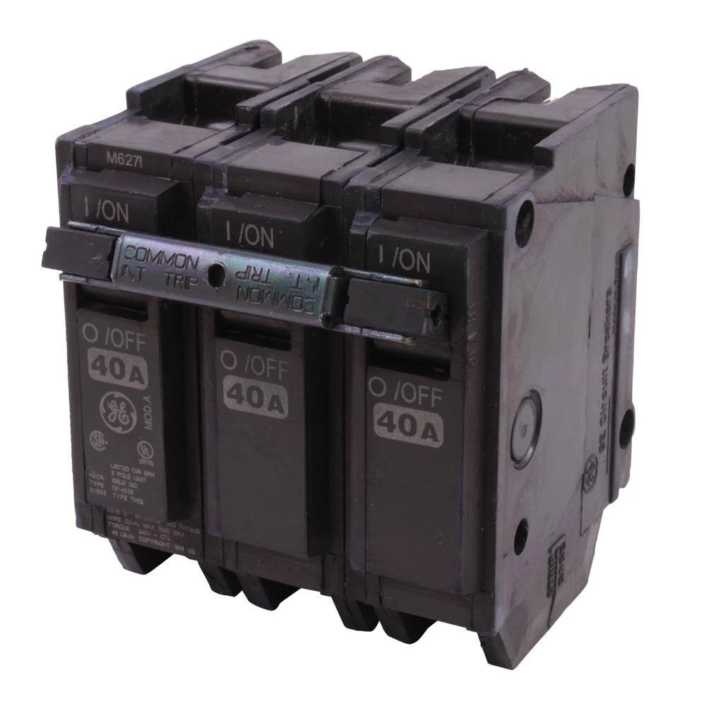 Q-Line 40 Amp 3 in. Triple-Pole Circuit Breaker by GE 4 Q-Line 40 Amp 3 in. Triple-Pole Circuit Breaker by GE - Image 4