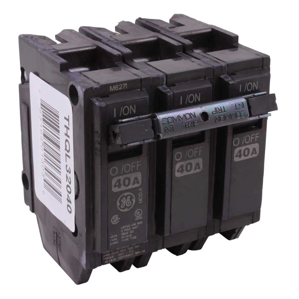 Q-Line 40 Amp 3 in. Triple-Pole Circuit Breaker by GE 5 Q-Line 40 Amp 3 in. Triple-Pole Circuit Breaker by GE - Image 5