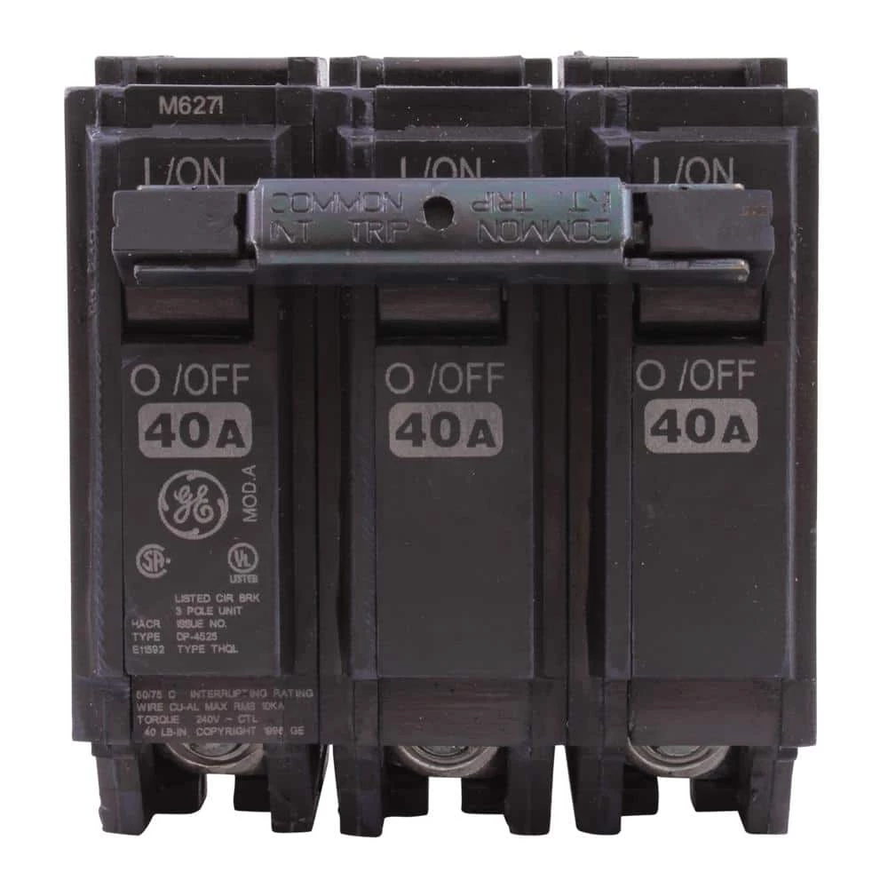 Q-Line 40 Amp 3 in. Triple-Pole Circuit Breaker by GE 3 Q-Line 40 Amp 3 in. Triple-Pole Circuit Breaker by GE - Image 3