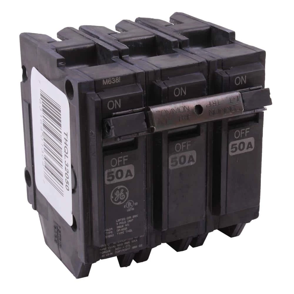Q-Line 50 Amp 3 in. Triple-Pole Circuit Breaker by GE 5 Q-Line 50 Amp 3 in. Triple-Pole Circuit Breaker by GE - Image 5
