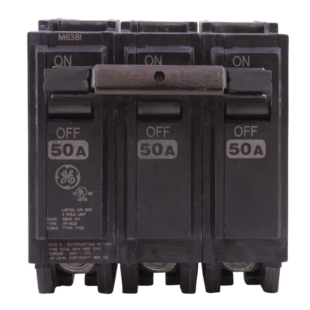 Q-Line 50 Amp 3 in. Triple-Pole Circuit Breaker by GE 3 Q-Line 50 Amp 3 in. Triple-Pole Circuit Breaker by GE - Image 3