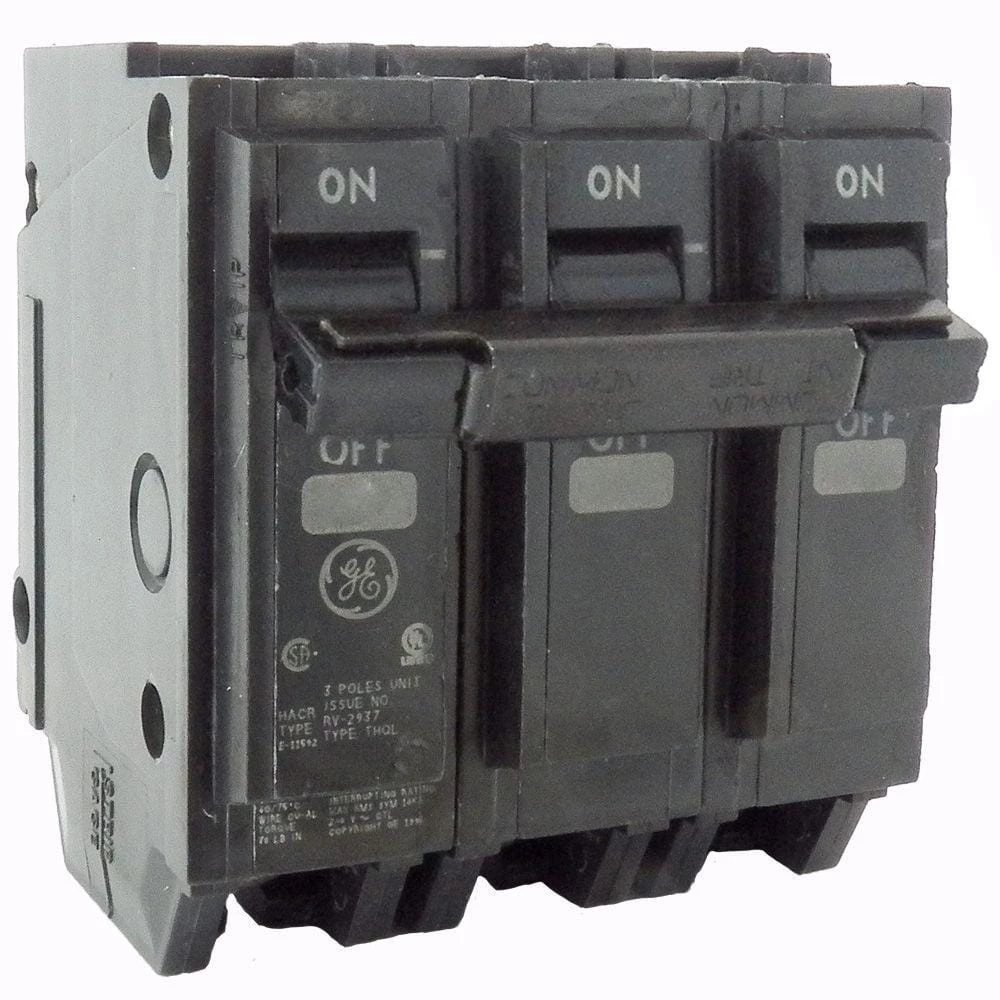 60 Amp 3 in. 3-Pole Circuit Breaker by GE 1 60 Amp 3 in. 3-Pole Circuit Breaker by GE