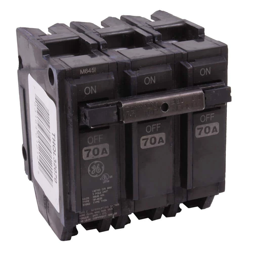 Q-Line 70 Amp 3 in. Triple-Pole Circuit Breaker by GE 4 Q-Line 70 Amp 3 in. Triple-Pole Circuit Breaker by GE - Image 4