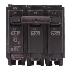 Q-Line 70 Amp 3 in. Triple-Pole Circuit Breaker by GE 7 Q-Line 70 Amp 3 in. Triple-Pole Circuit Breaker by GE -Home Electronics Shop ge 3 pole breakers thql32070 4f 1000