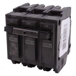 Q-Line 100 Amp 3 in. 3-Pole Circuit Breaker by GE -Home Electronics Shop ge 3 pole breakers thql32100 1f 1000
